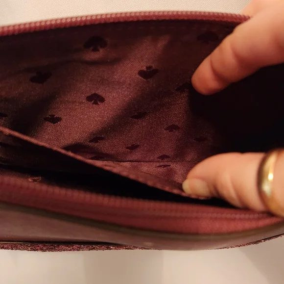 Kate Spade Cherry Red Glitter Crossbody - Picture 10 of 12